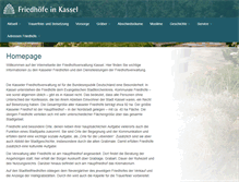 Tablet Screenshot of friedhofsverwaltung-kassel.de